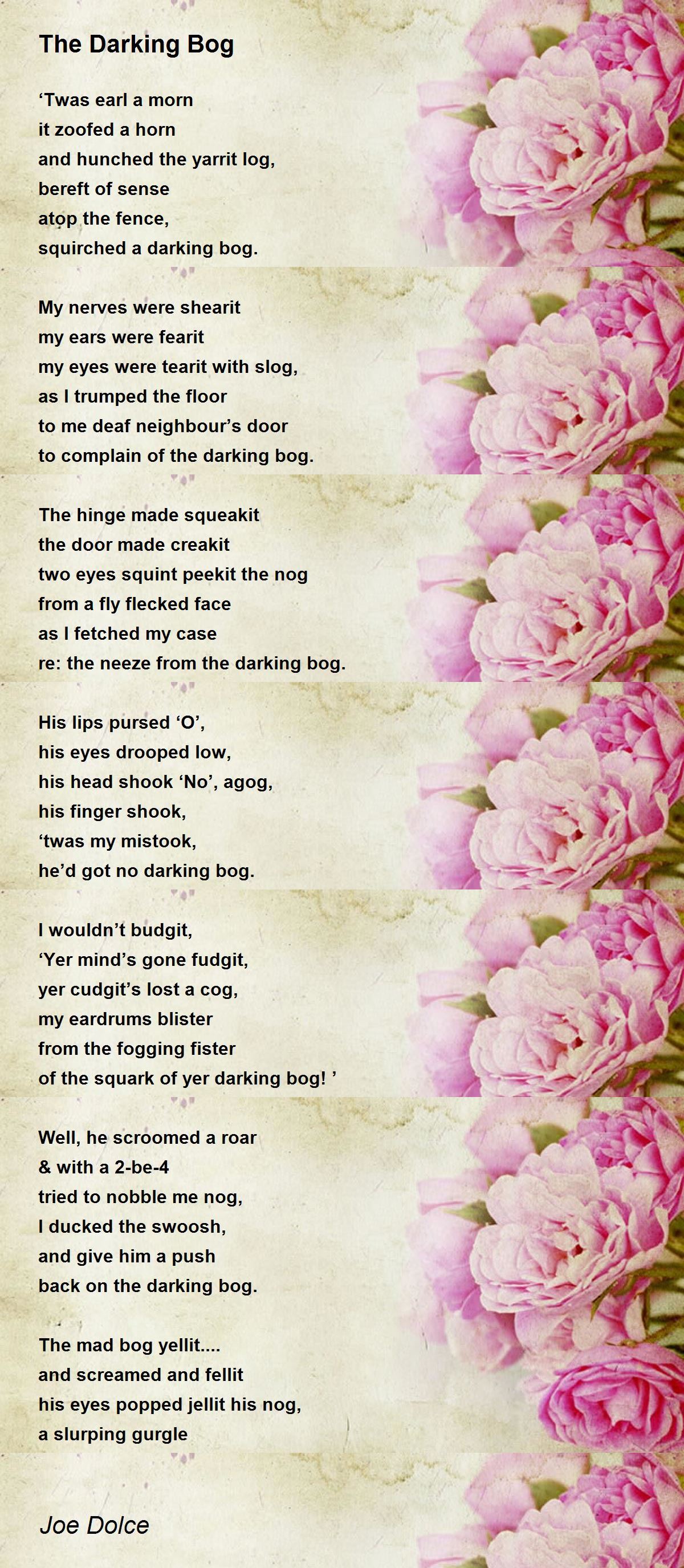 The Darking Bog The Darking Bog Poem by Joe Dolce