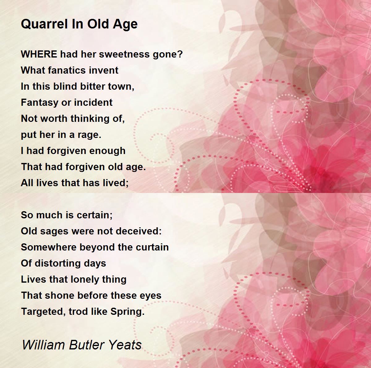 Old Age Poem 120
