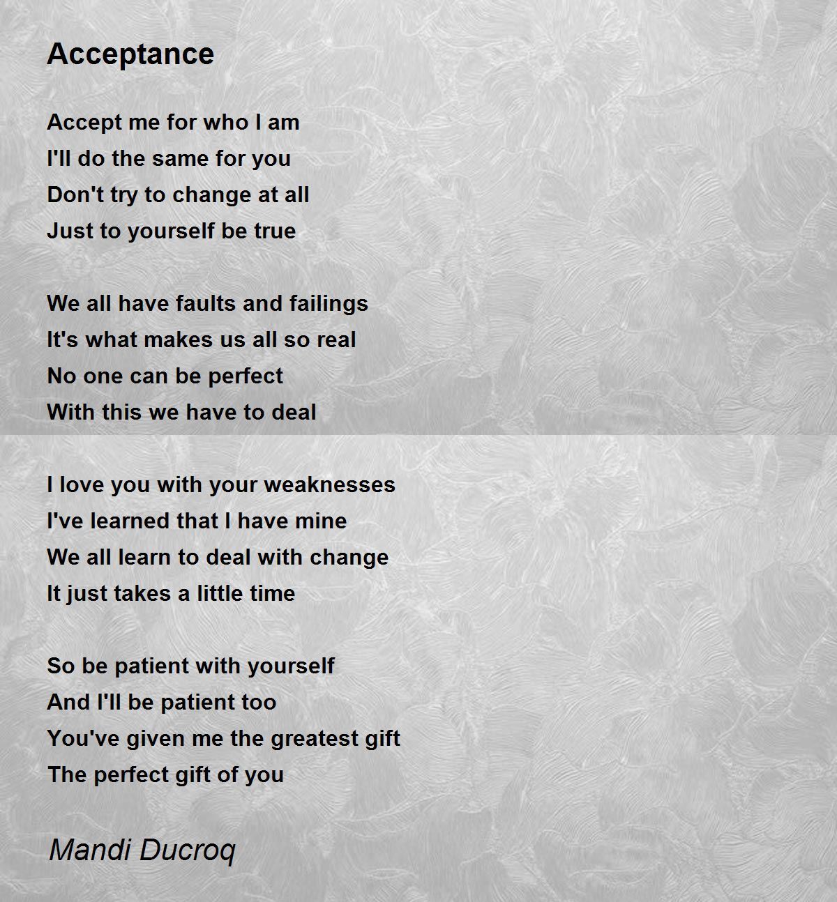 quotes tumblr poem by Hunter Poem Ducroq Acceptance Poem Mandi