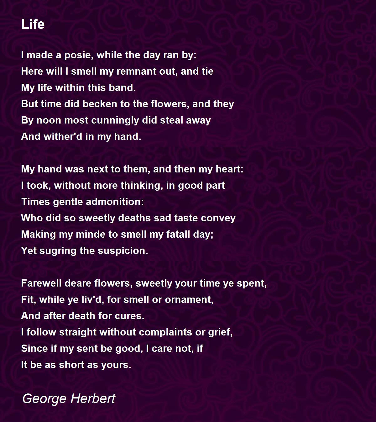 george herbert poem prayer