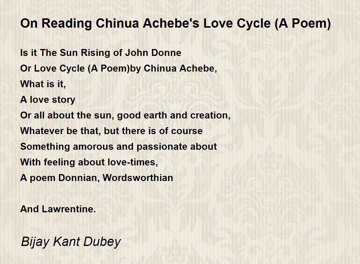 essay on love cycle by chinua achebe