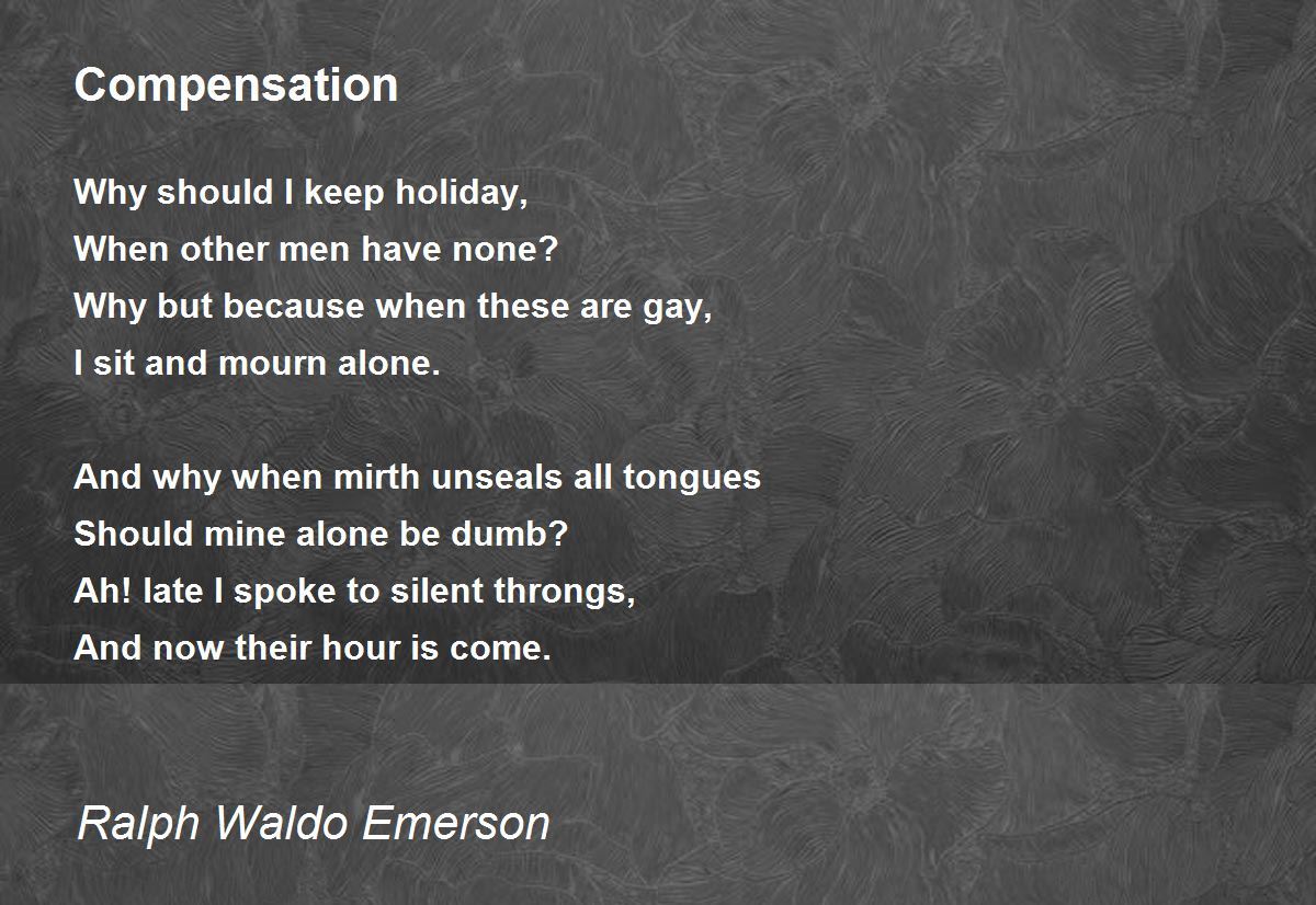 compensation essay by ralph waldo emerson