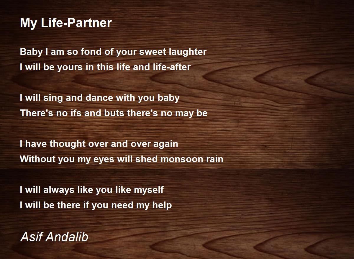 My life partner poem