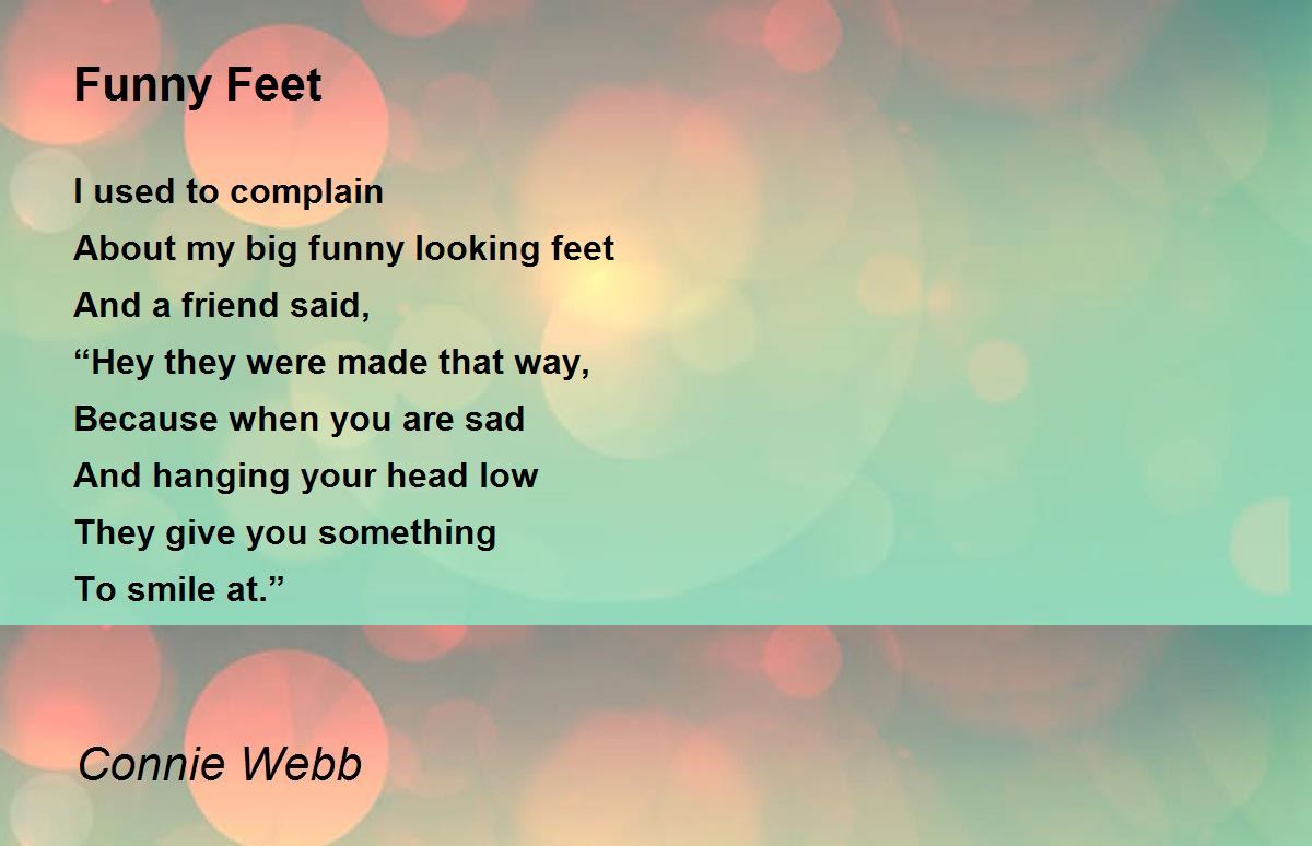 Funny Feet Funny Feet Poem by Connie Webb