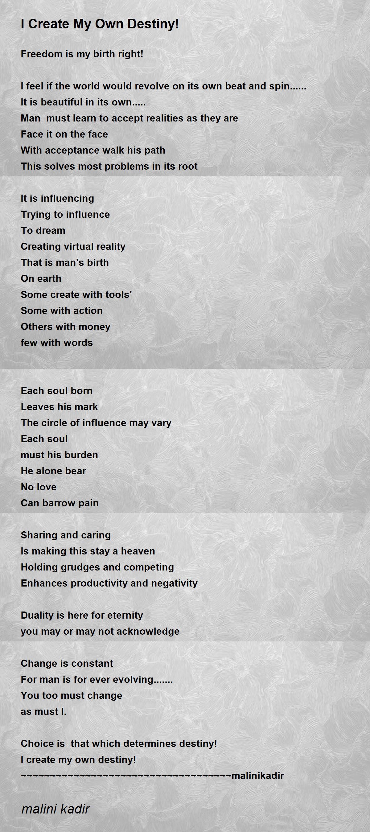 Poem generator using my words image