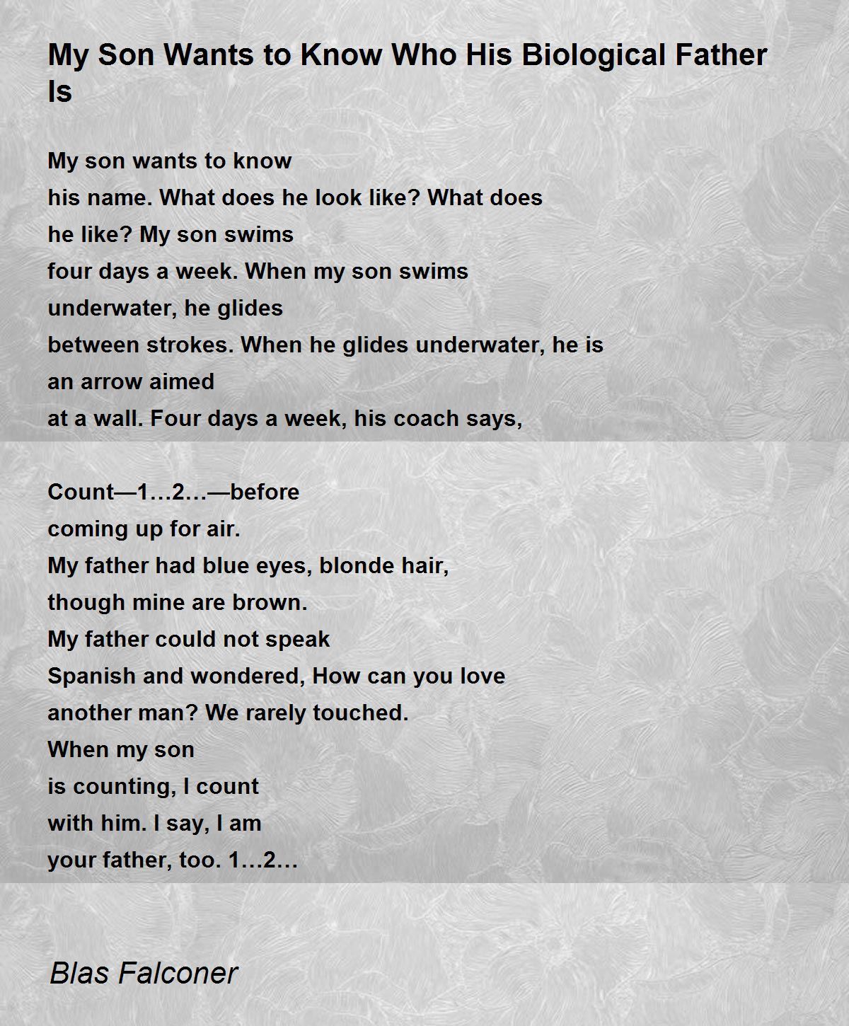 My Son Wants to Know Who His Biological Father Is My Son Wants to