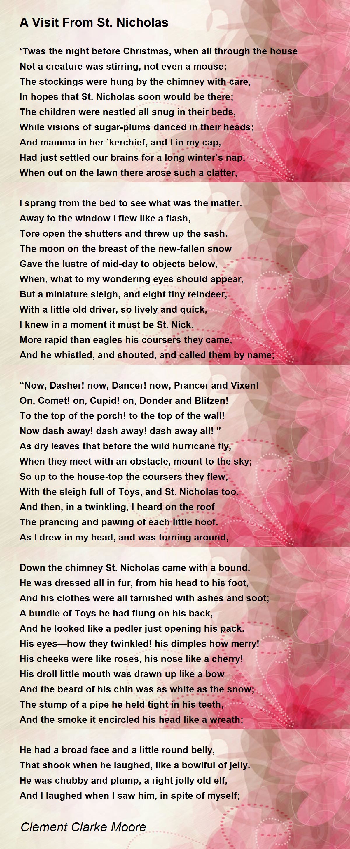the poem a visit from st. nicholas