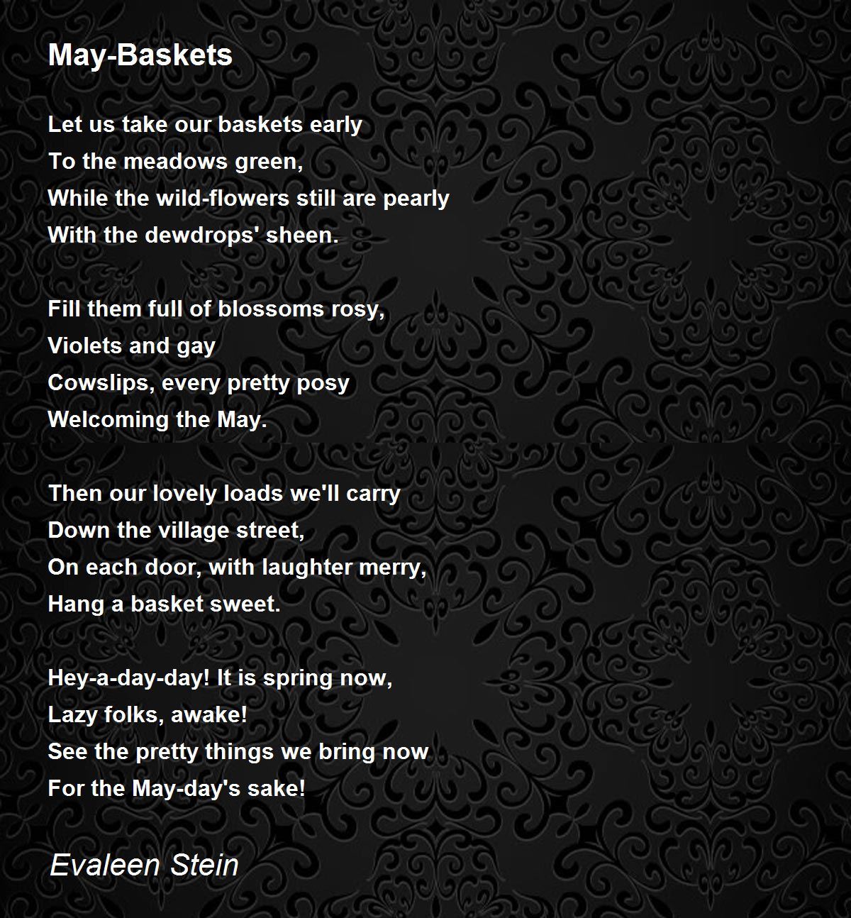 MayBaskets MayBaskets Poem by Evaleen Stein