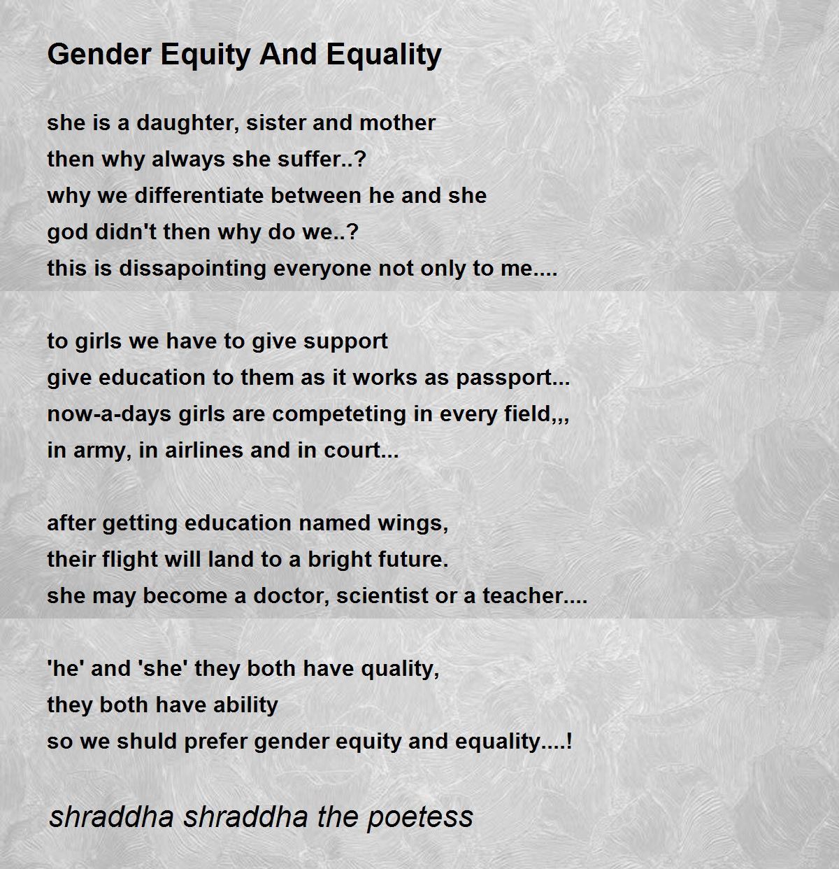 hindi essay on gender equality