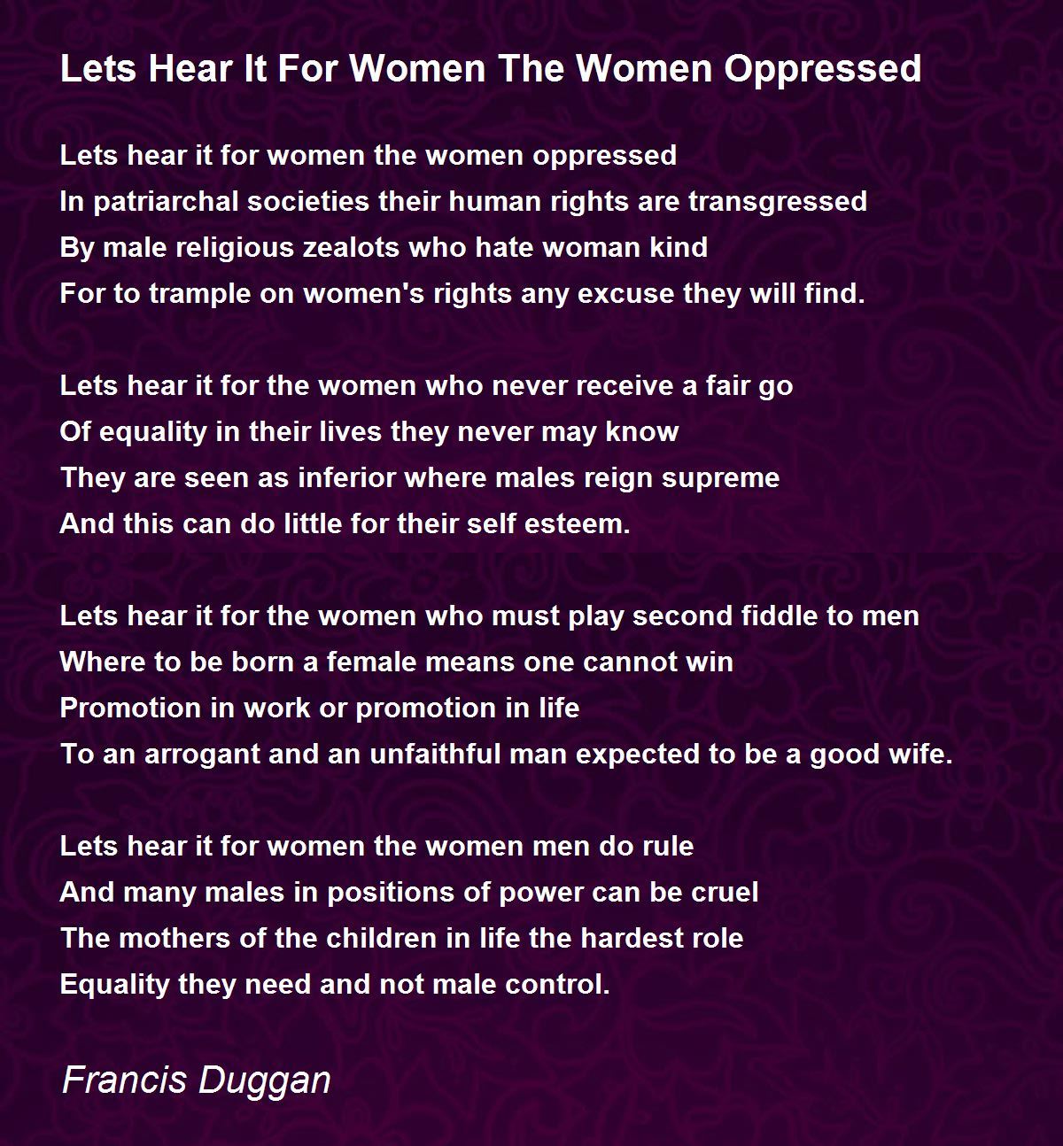 [Image: lets-hear-it-for-women-the-women-oppressed.jpg]
