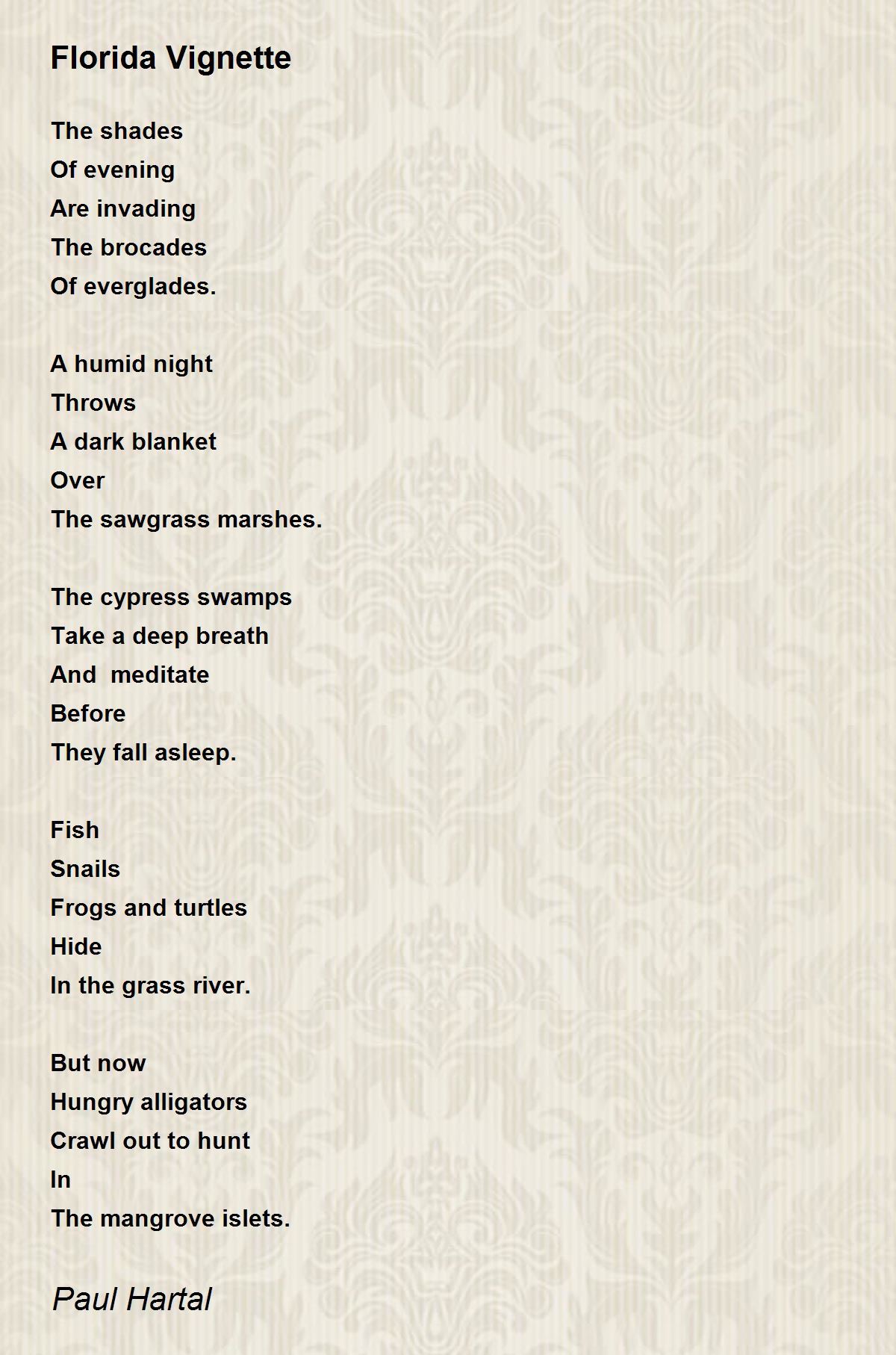 Florida Poem by Paul Hartal Poem Hunter