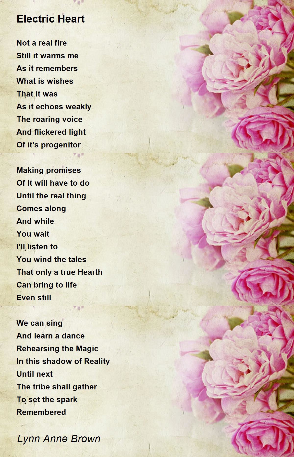 Electric Heart Electric Heart Poem by Lynn Anne Brown