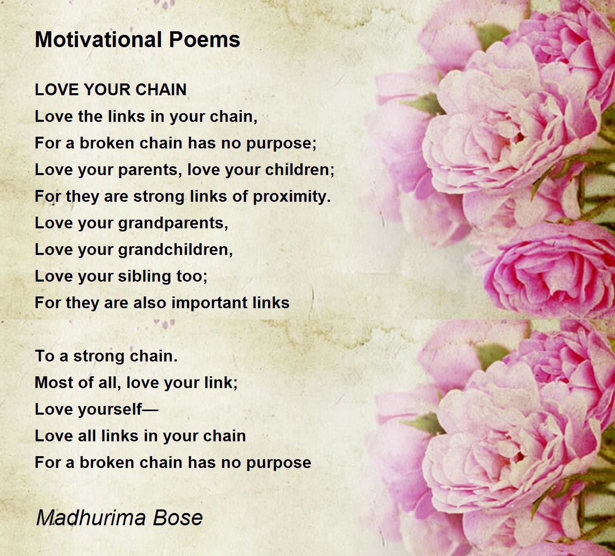 Motivational Poems Motivational Poems Poem by Madhurima Bose
