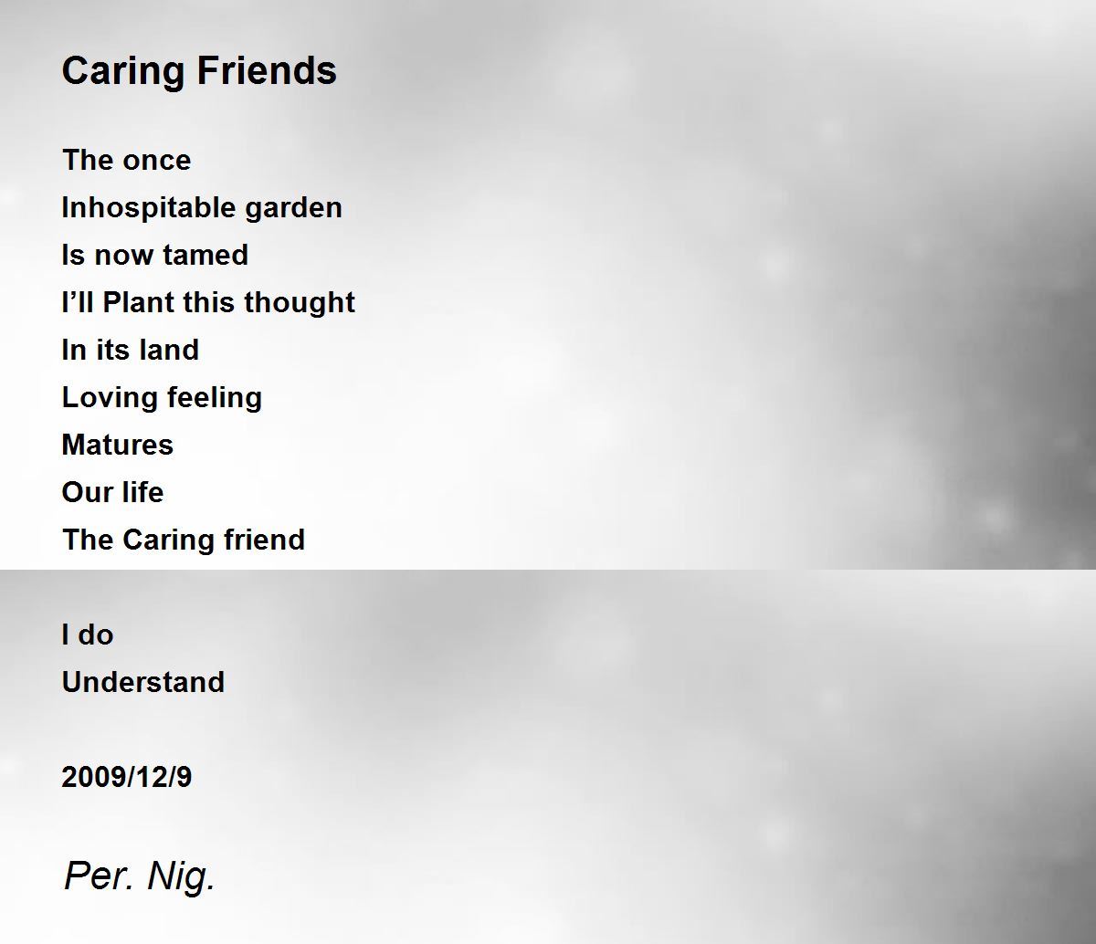 Caring Poems For Friends