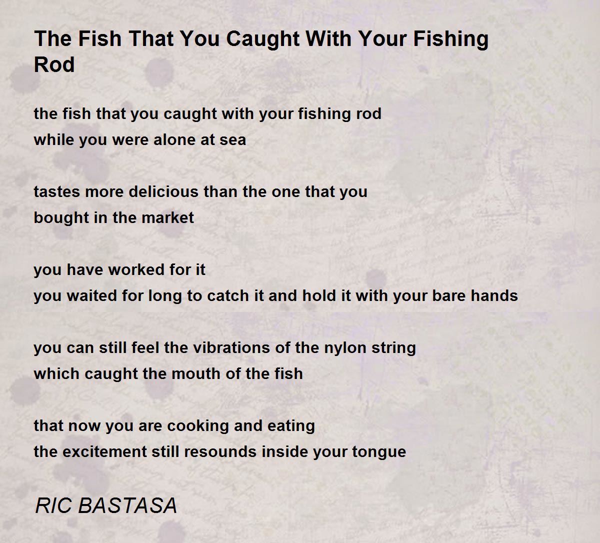The Fish That You Caught With Your Fishing Rod The Fish That You