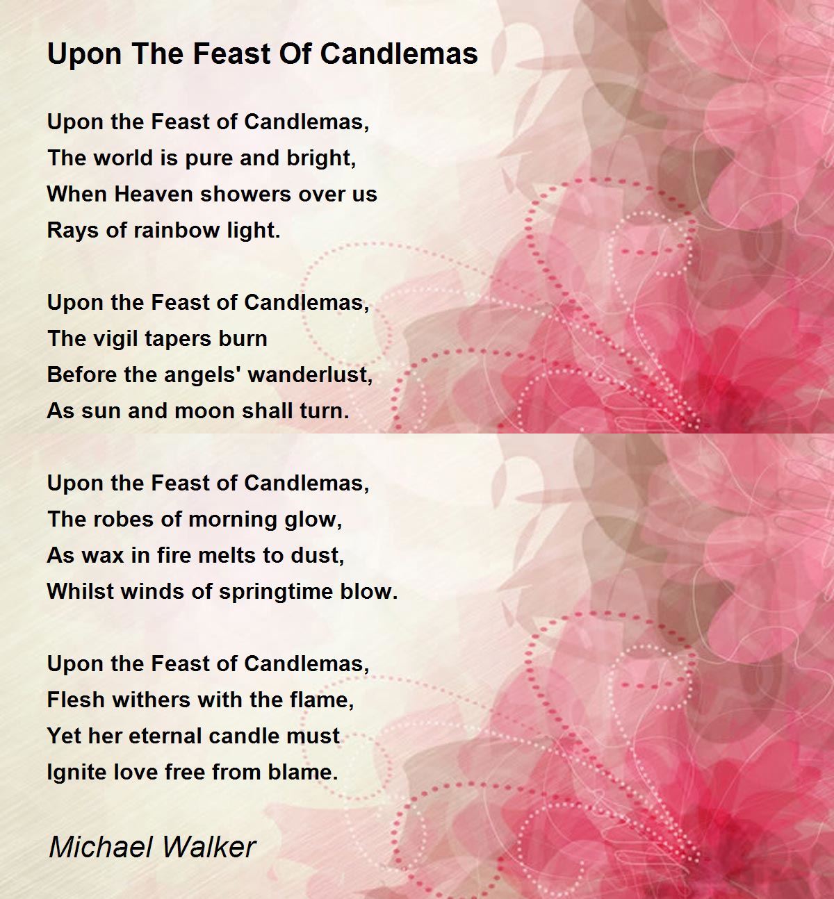 Upon The Feast Of Candlemas Upon The Feast Of Candlemas Poem by