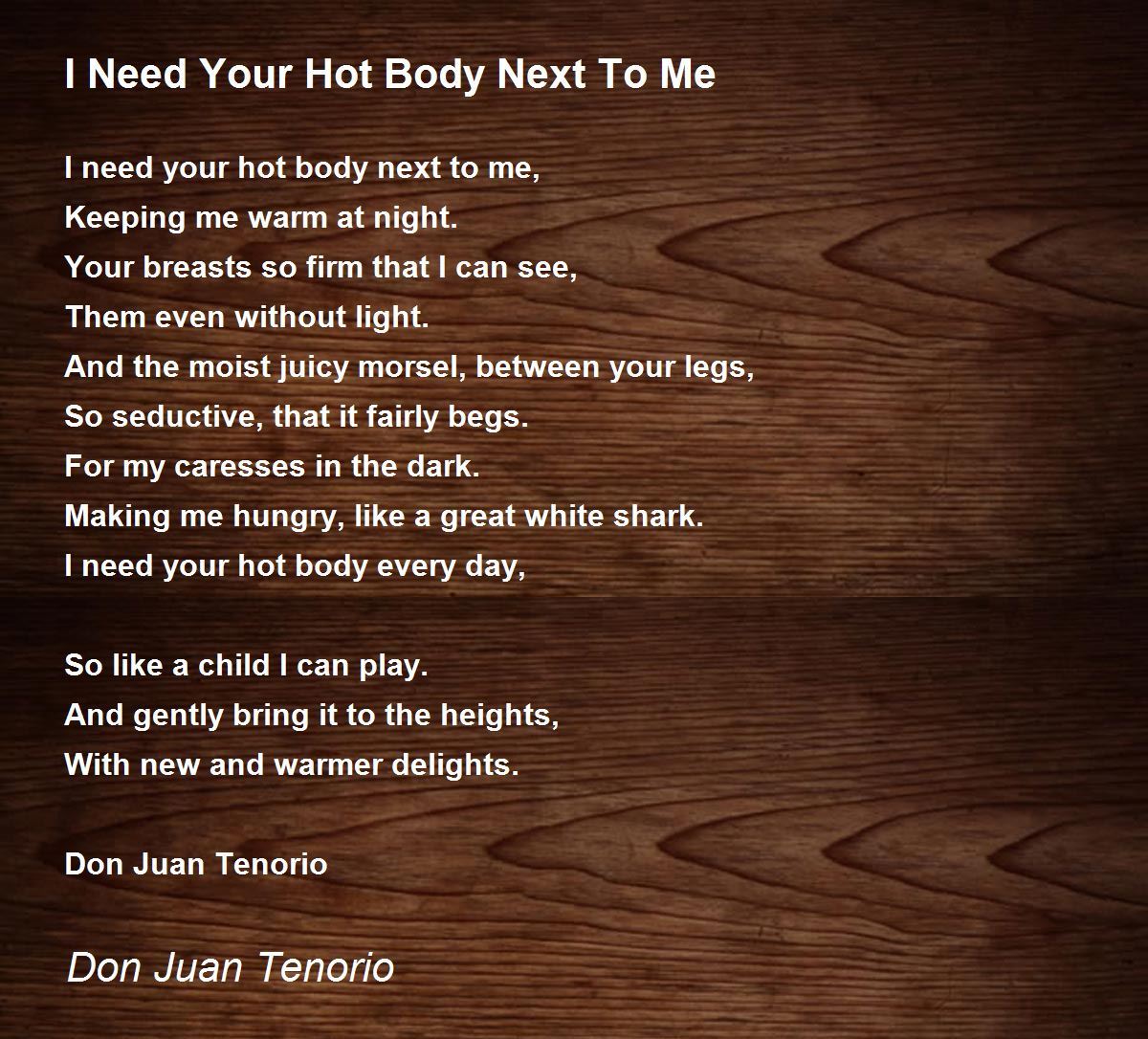 Your hot poems