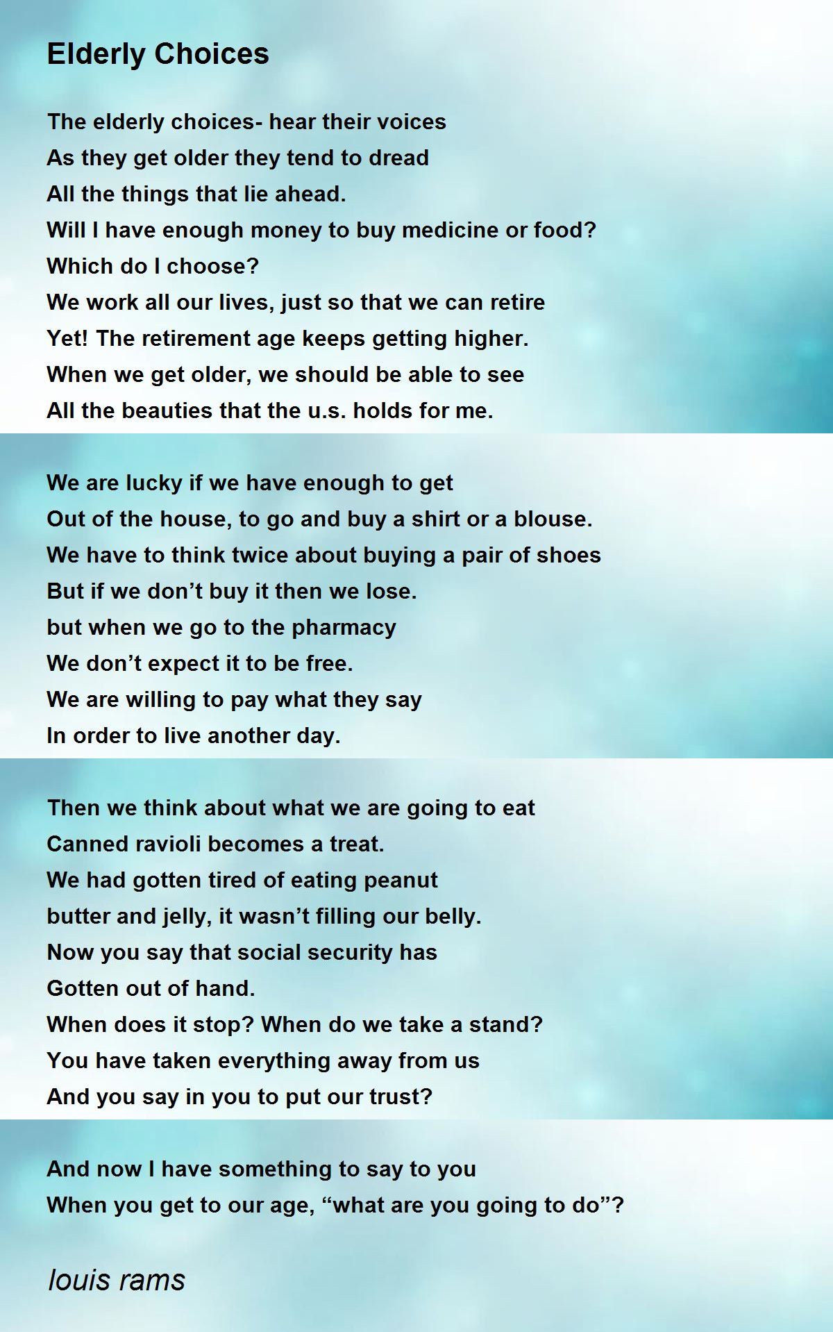 Free Printable Poems For The Elderly Free Printable Download