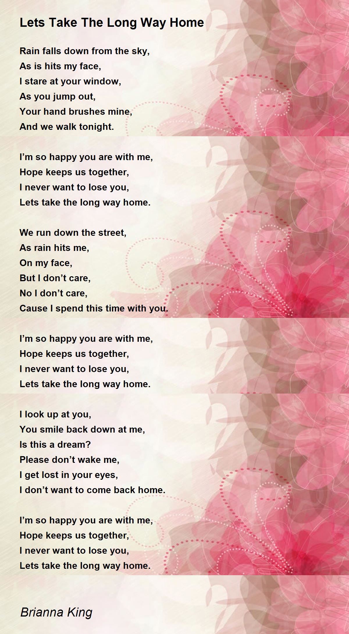 Lets Take The Long Way Home Lets Take The Long Way Home Poem By Lets take the long way home lets take the long way home poem by