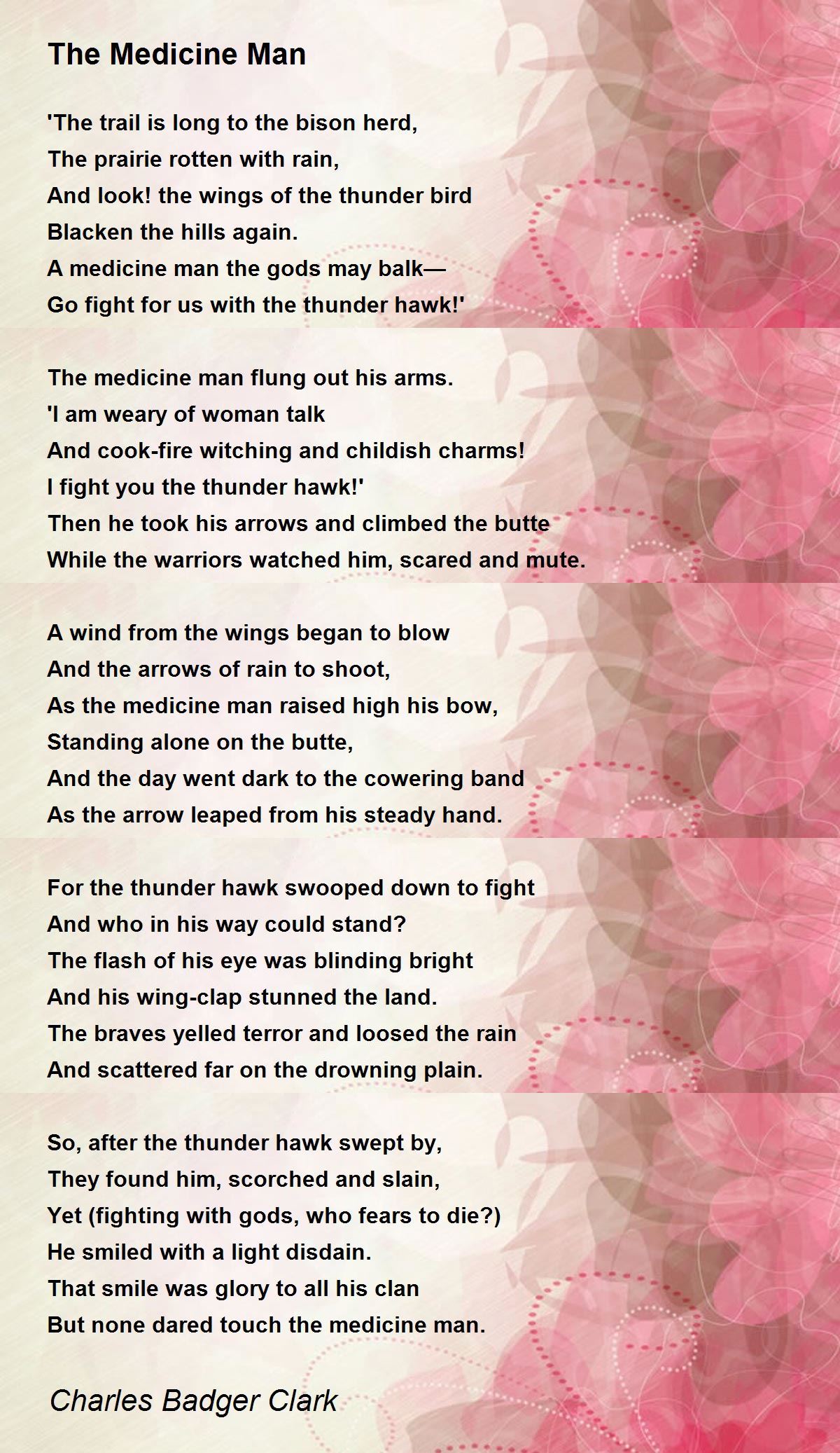 The Medicine Man The Medicine Man Poem by Charles Badger Clark