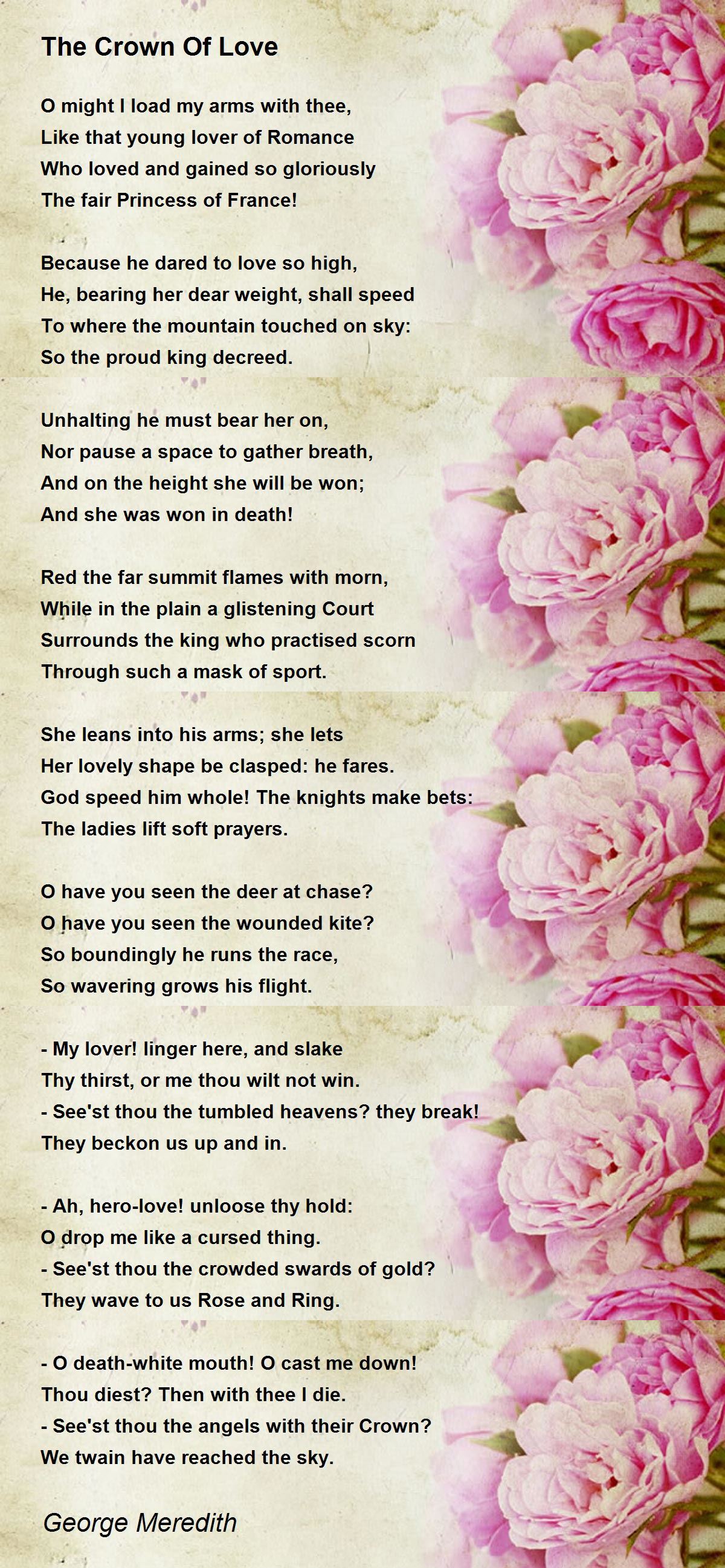 The Crown Of Love The Crown Of Love Poem by Meredith