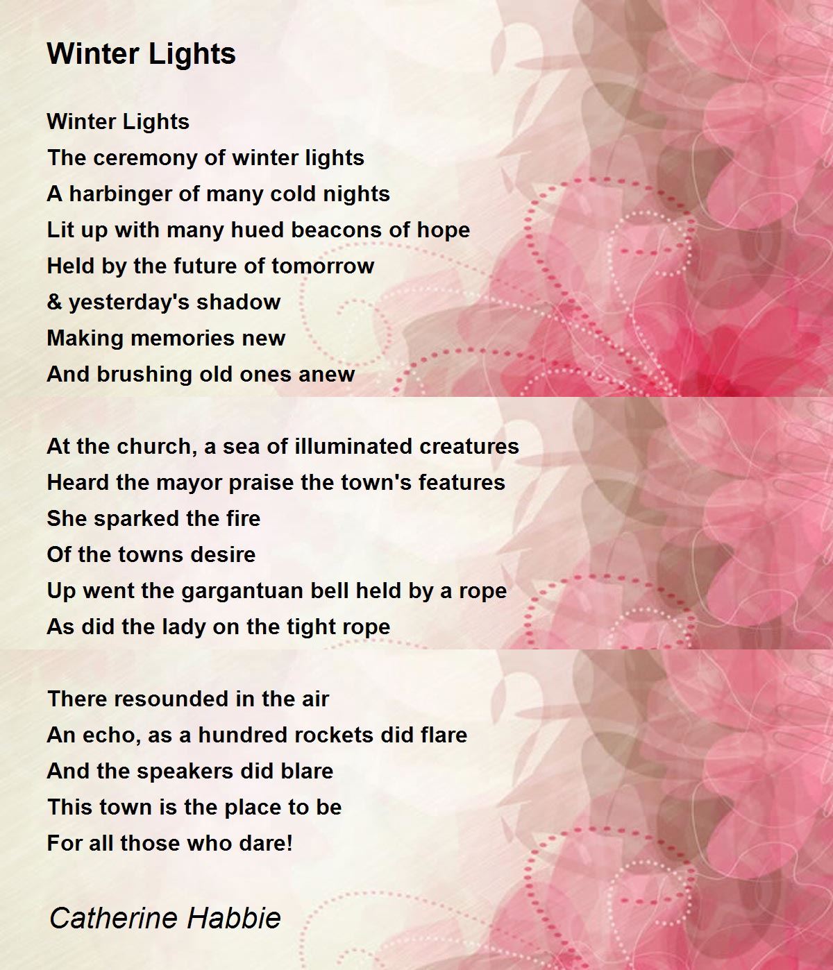 Winter Lights Winter Lights Poem by Catherine Habbie