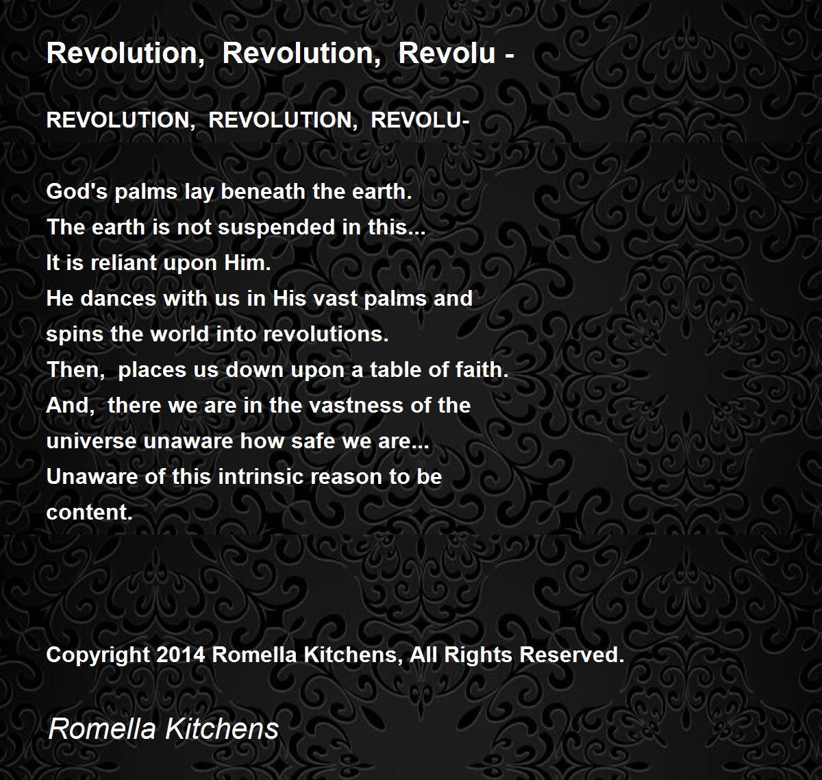 Revolution, Revolution, Revolu - - Revolution, Revolution, Revolu ...