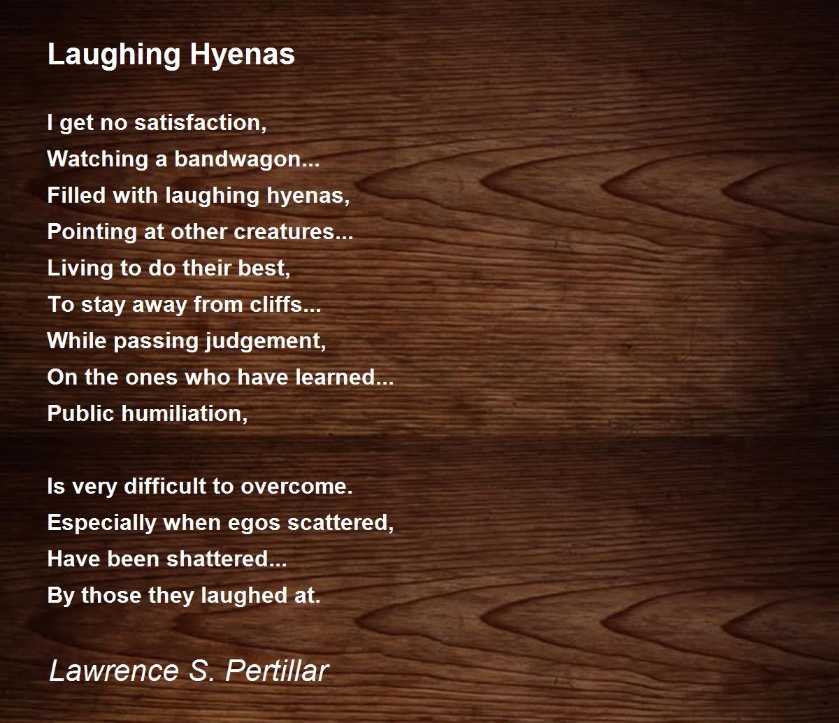 Hyenas Poems - Poems For Hyenas - Poem Hunter