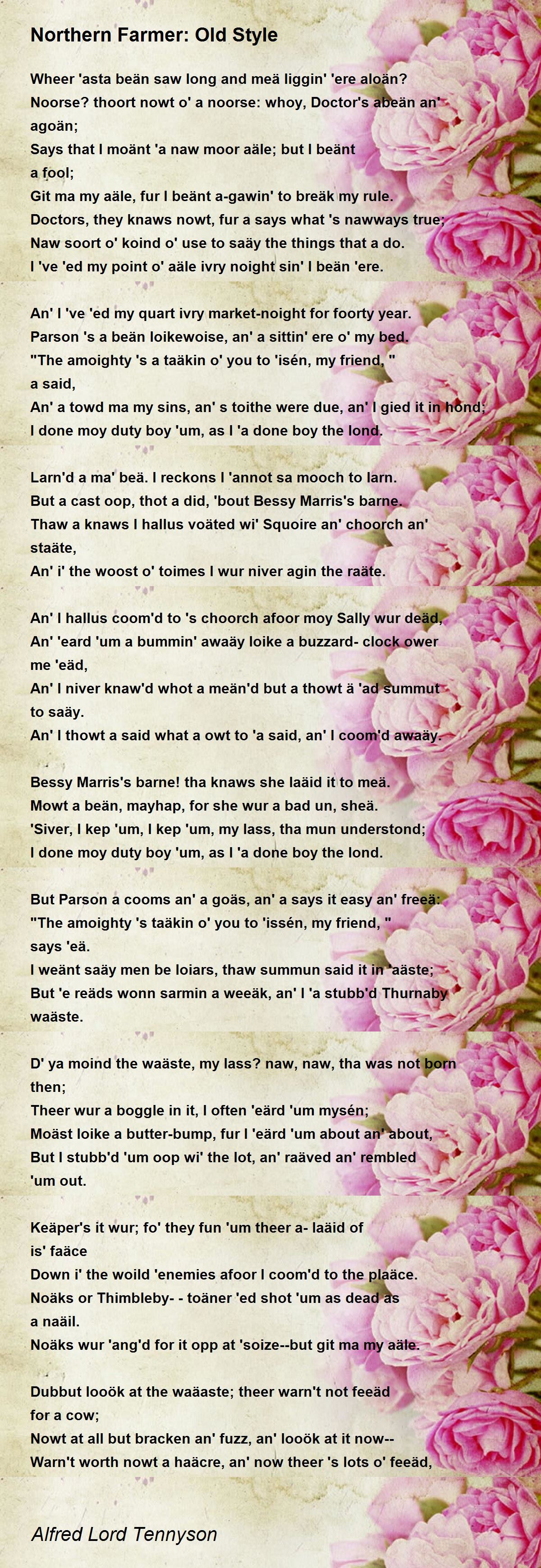 Northern farmer new style essay 07 picture