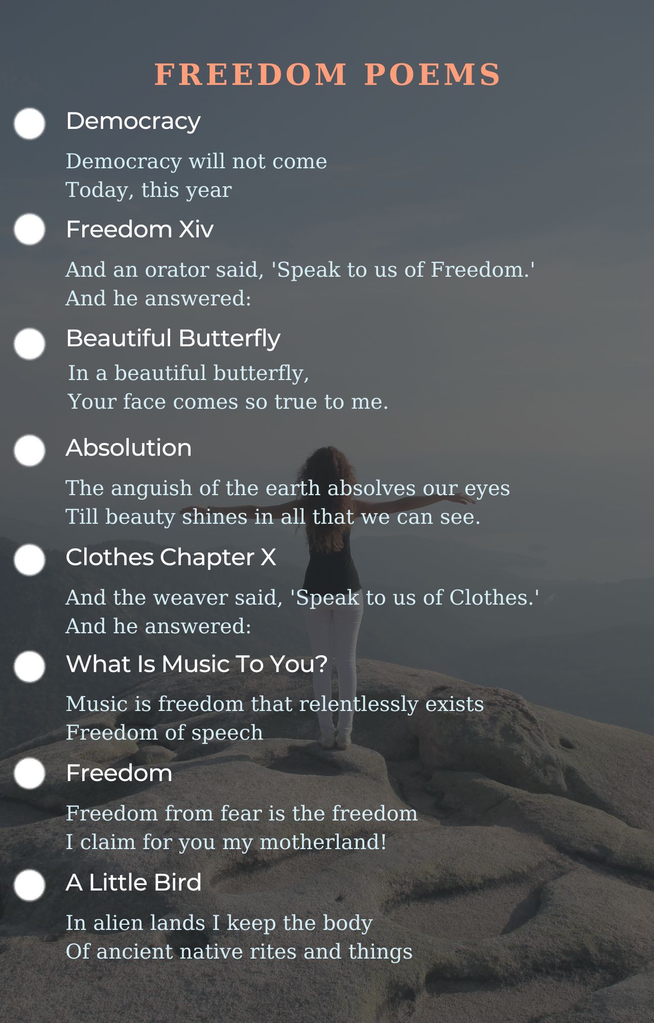 Freedom Poems - Best Poems For Freedom