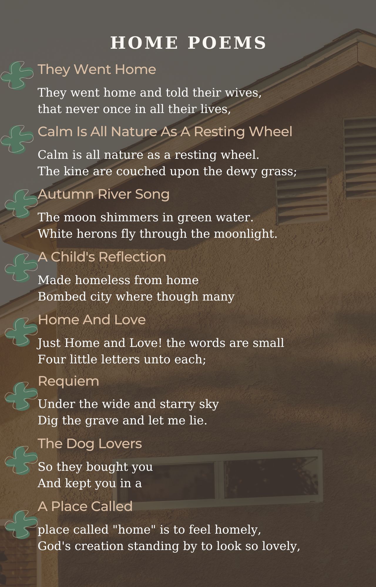 Home Poets