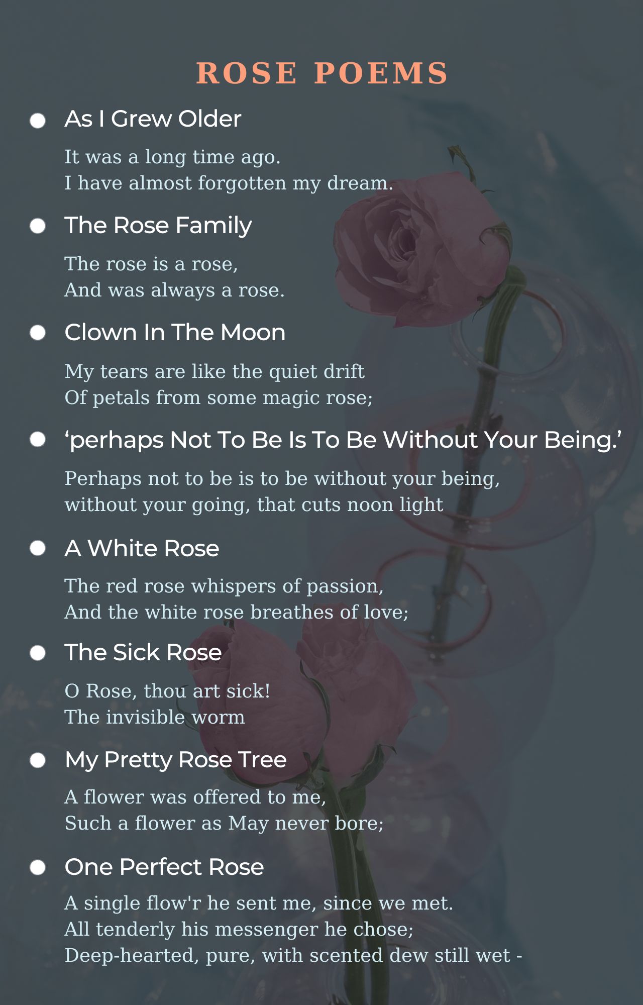 the sick rose poem