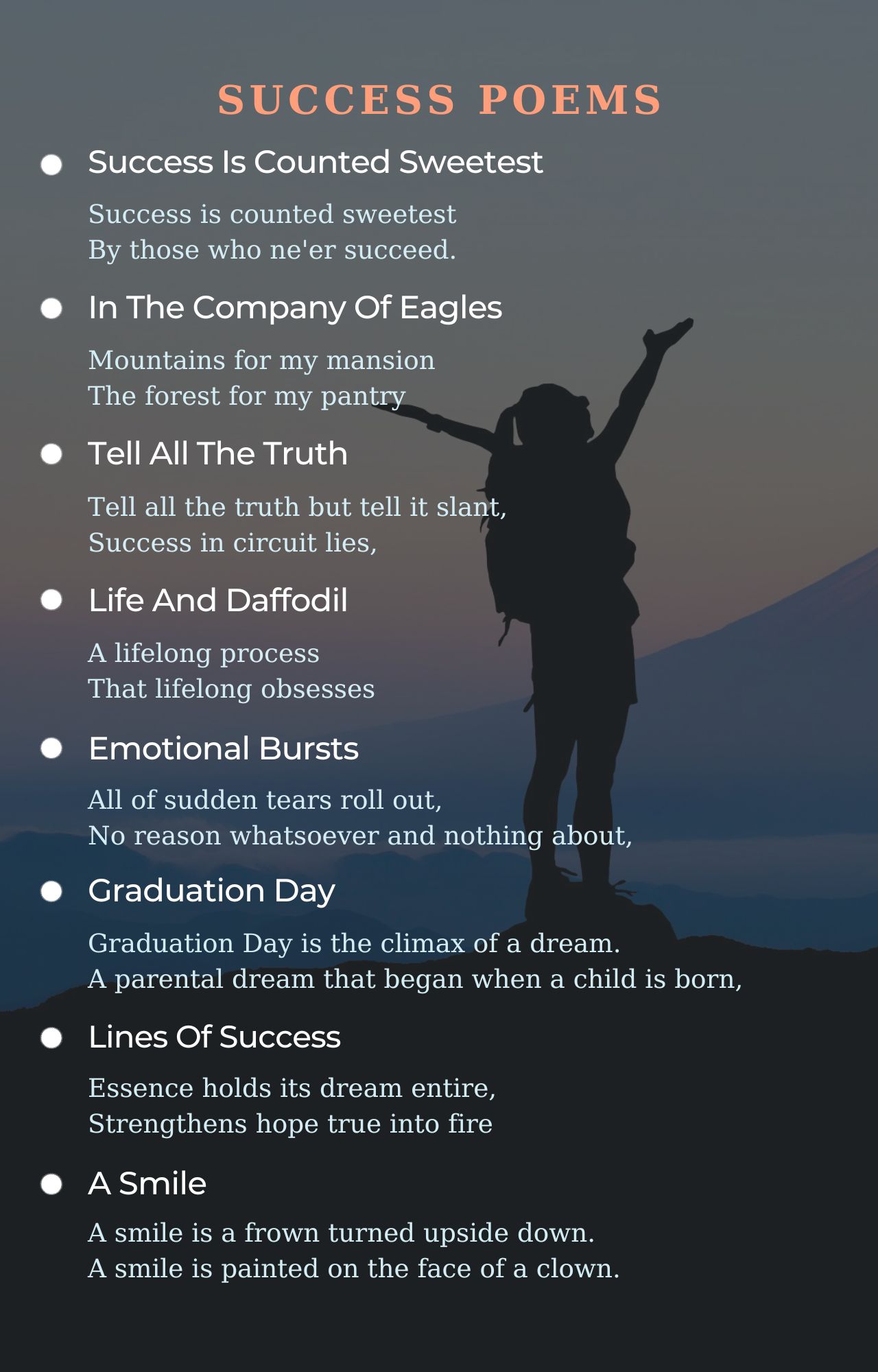 Success Poems Best For